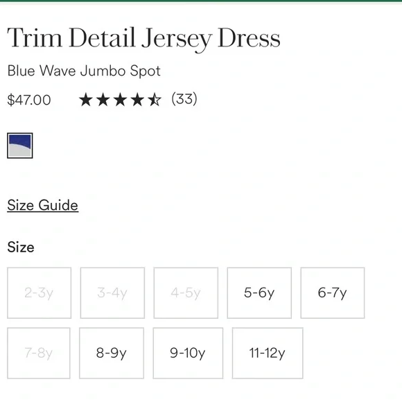 Mini Boden NWT Girls' Blue Polka Dot Dress - Picture 5 of 5